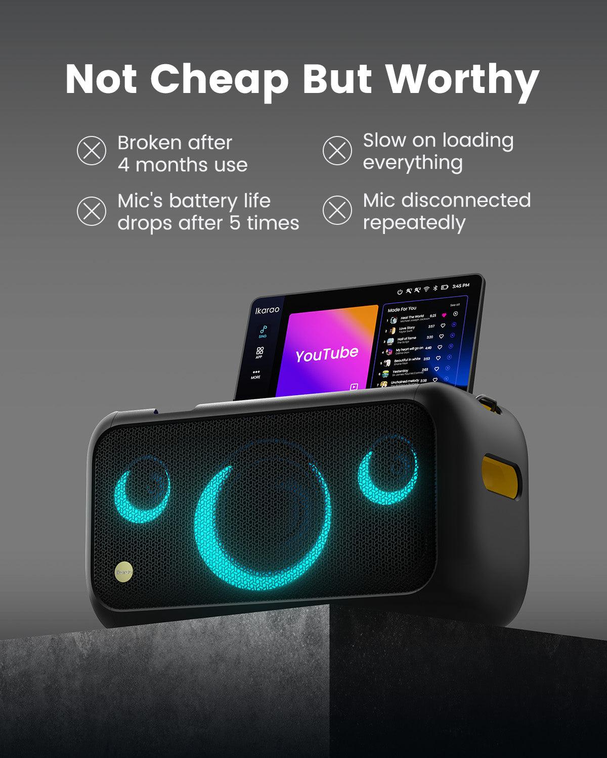 Discover our karaoke machine! While it’s not the cheapest option, many users find it worth the investment.